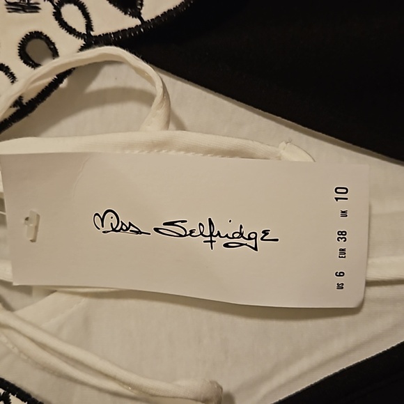 Miss Selfridge 2 in 1 embroidered collar dress NWT ASOS sold out sz.6 - Picture 4 of 7